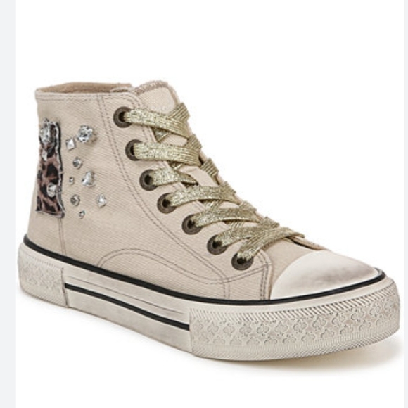 Blowfish Malibu Shoes - Blowfish Malibu Distressed High-Top Sneakers
